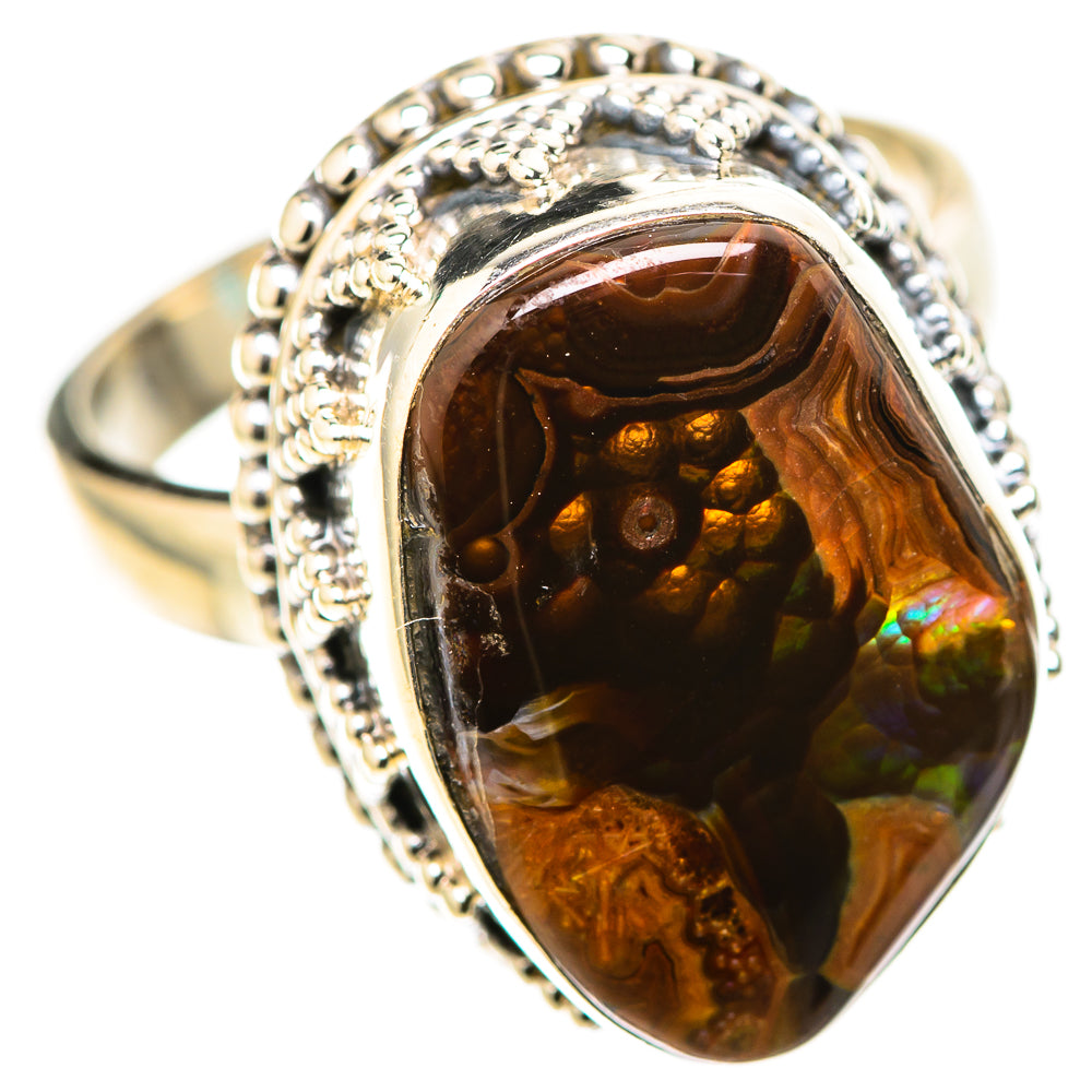 Mexican Fire Agate Rings handcrafted by Anasilvercos - RING128791 - Photo 2