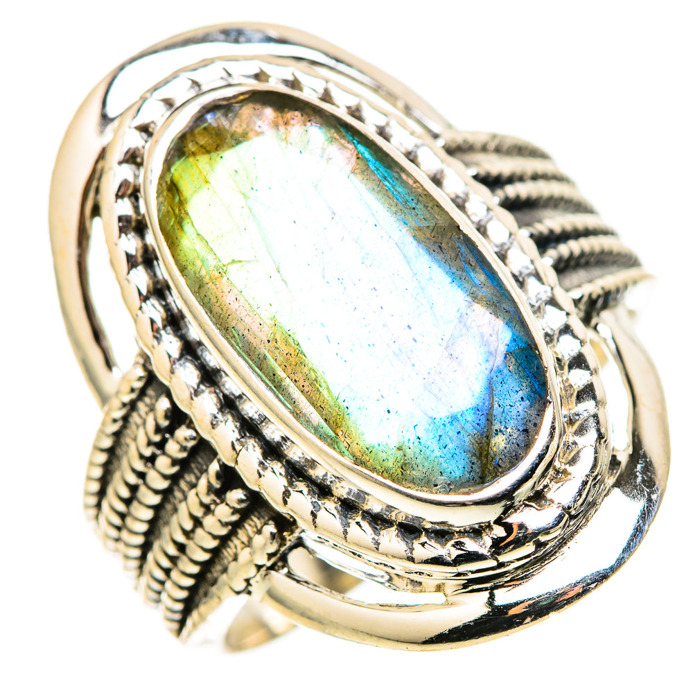 Labradorite Rings handcrafted by Anasilvercos - RING128806 - Photo 2