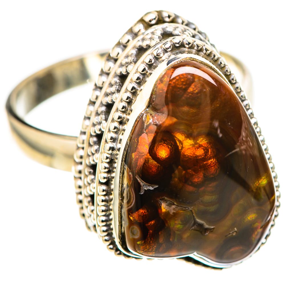 Mexican Fire Agate Rings handcrafted by Anasilvercos - RING128814 - Photo 2
