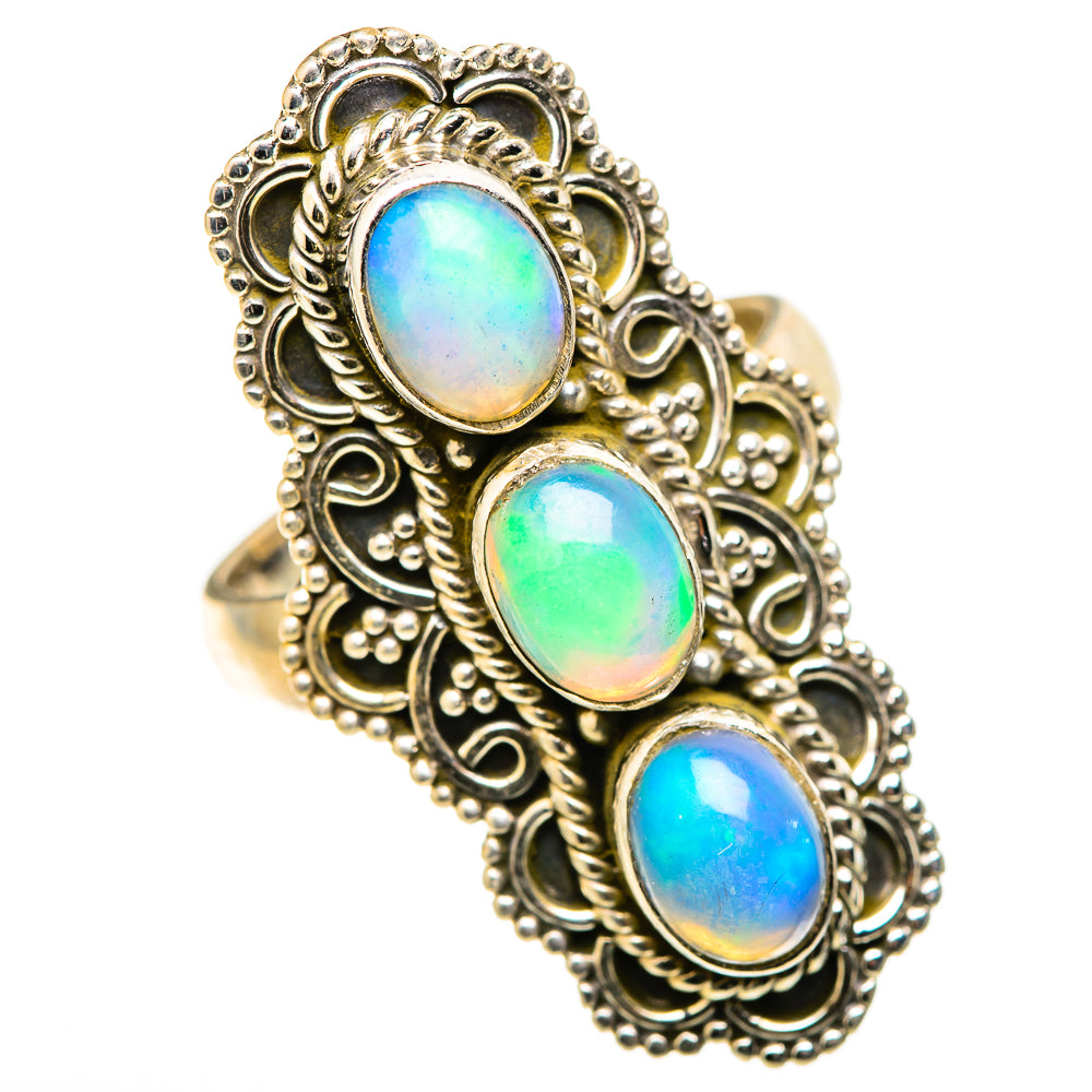 Ethiopian Opal Rings handcrafted by Anasilvercos - RING128821 - Photo 2
