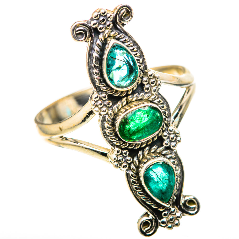 Zambian Emerald Rings handcrafted by Anasilvercos - RING128833 - Photo 2