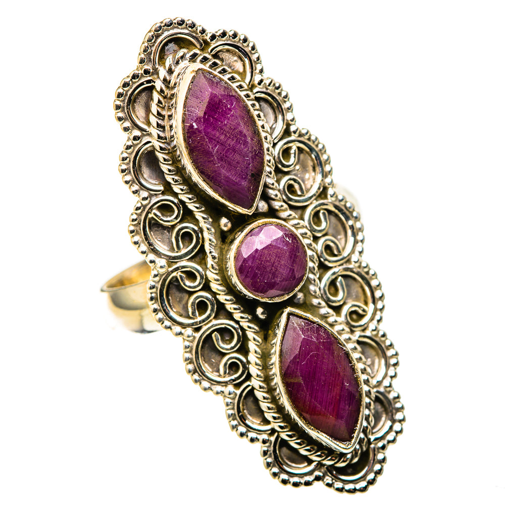 Red Sillimanite Rings handcrafted by Anasilvercos - RING128881 - Photo 2
