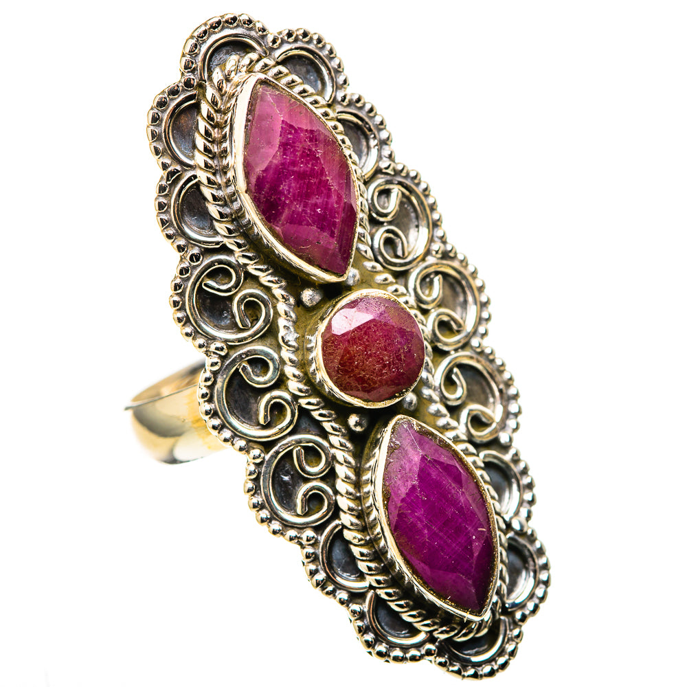Red Sillimanite Rings handcrafted by Anasilvercos - RING128899 - Photo 2