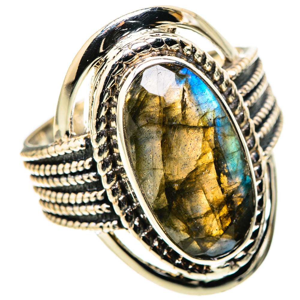 Labradorite Rings handcrafted by Anasilvercos - RING128906 - Photo 2