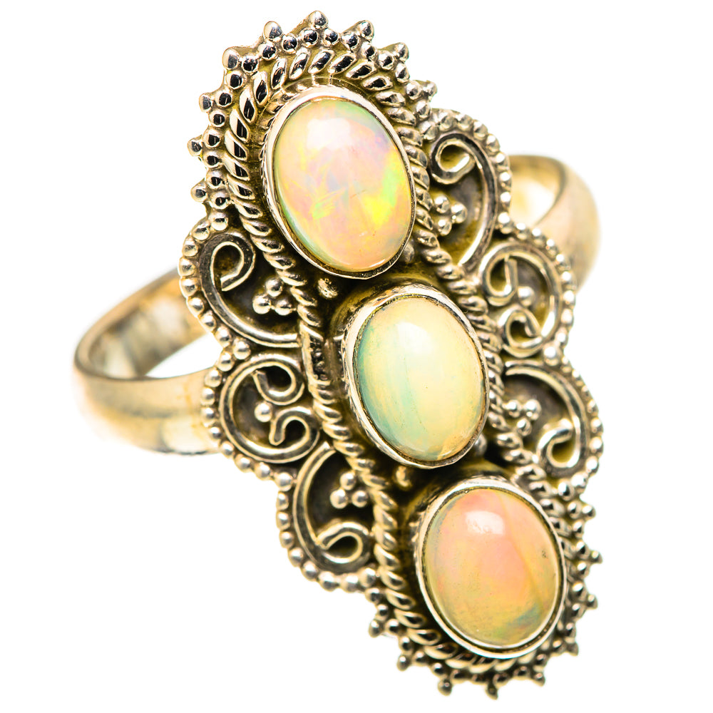 Ethiopian Opal Rings handcrafted by Anasilvercos - RING128918 - Photo 2