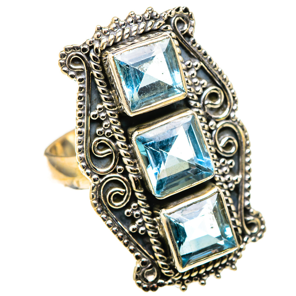 Blue Topaz Rings handcrafted by Anasilvercos - RING128929 - Photo 2