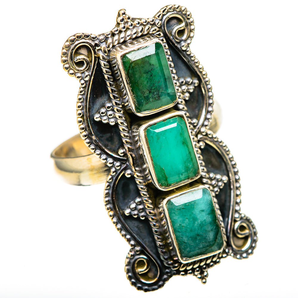 Zambian Emerald Rings handcrafted by Anasilvercos - RING128946 - Photo 2