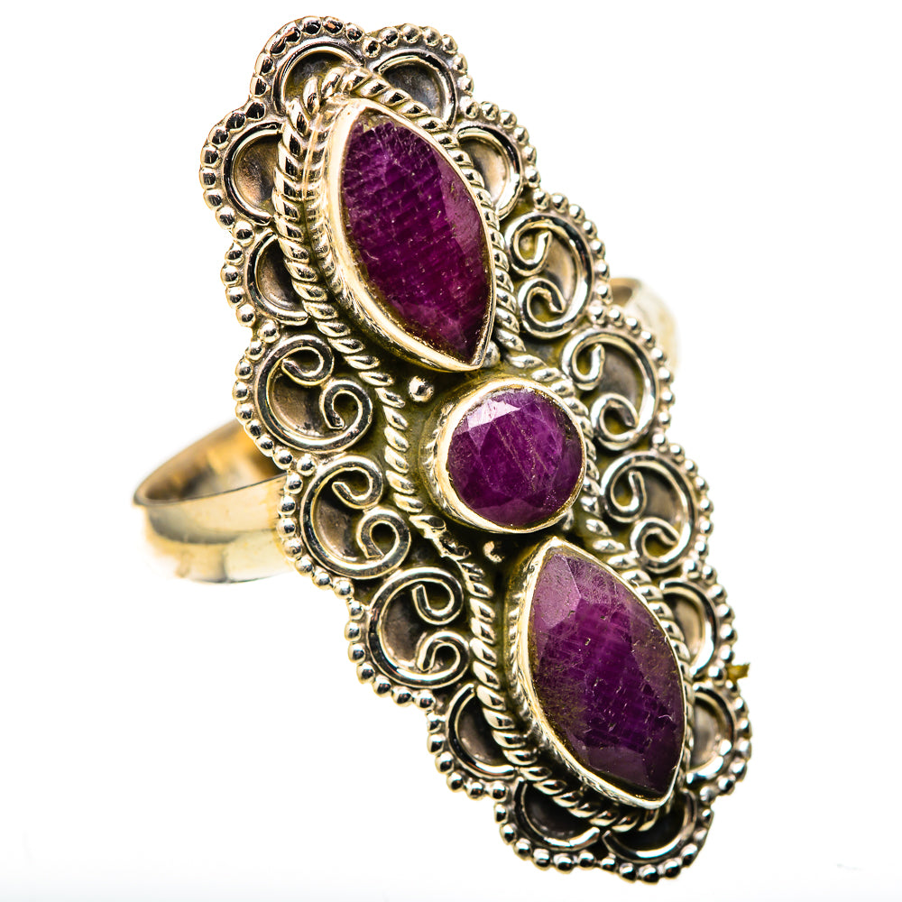 Red Sillimanite Rings handcrafted by Anasilvercos - RING128949 - Photo 2