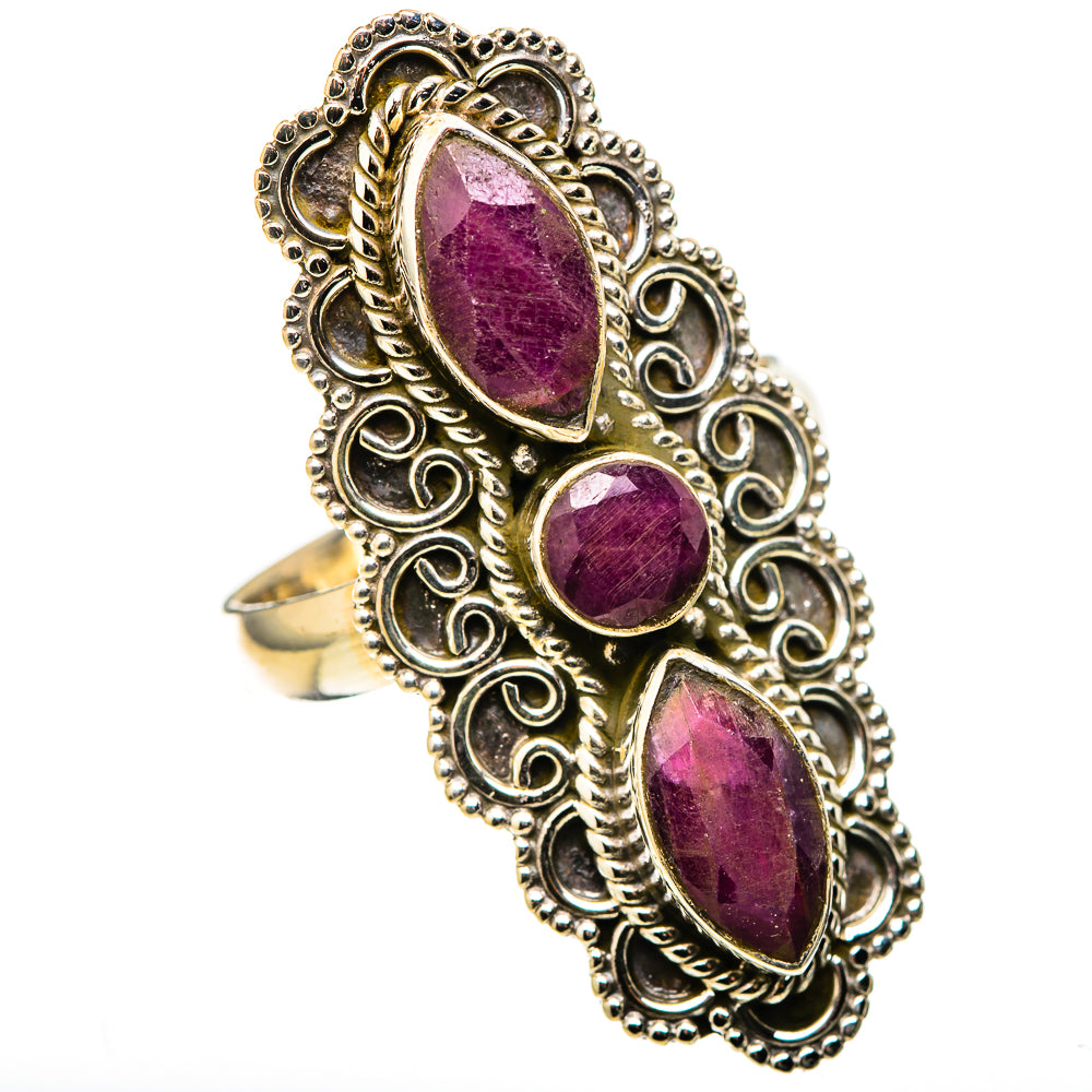 Red Sillimanite Rings handcrafted by Anasilvercos - RING128954 - Photo 2