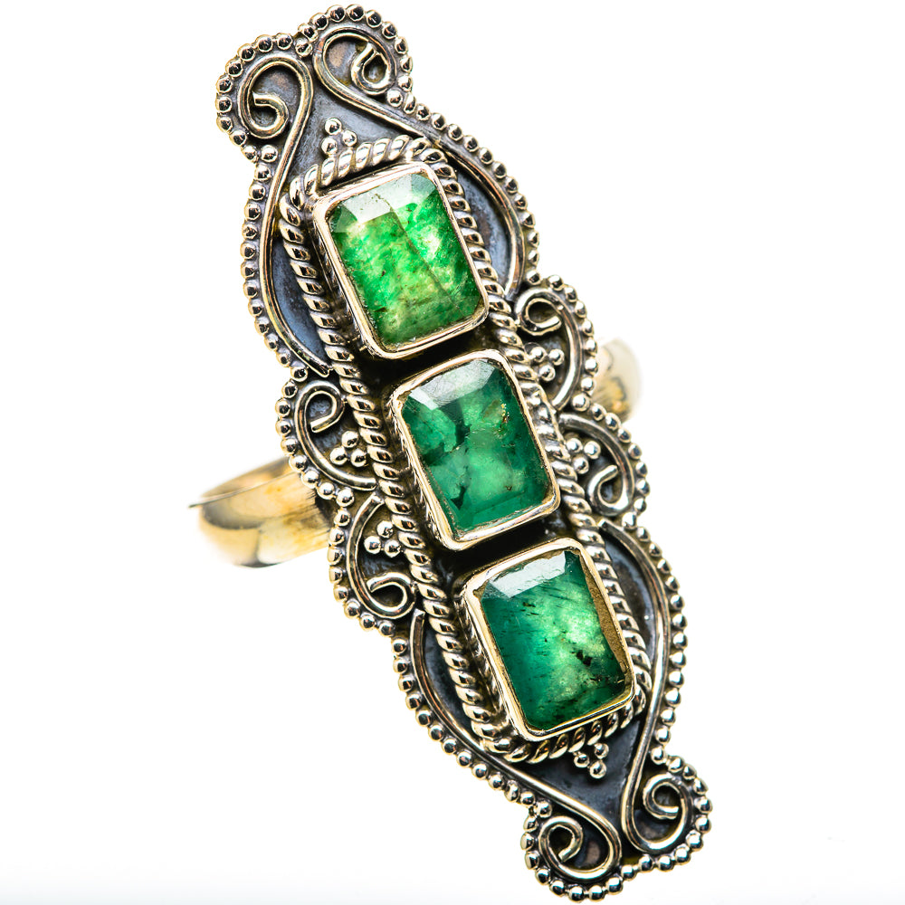 Zambian Emerald Rings handcrafted by Anasilvercos - RING128955 - Photo 2