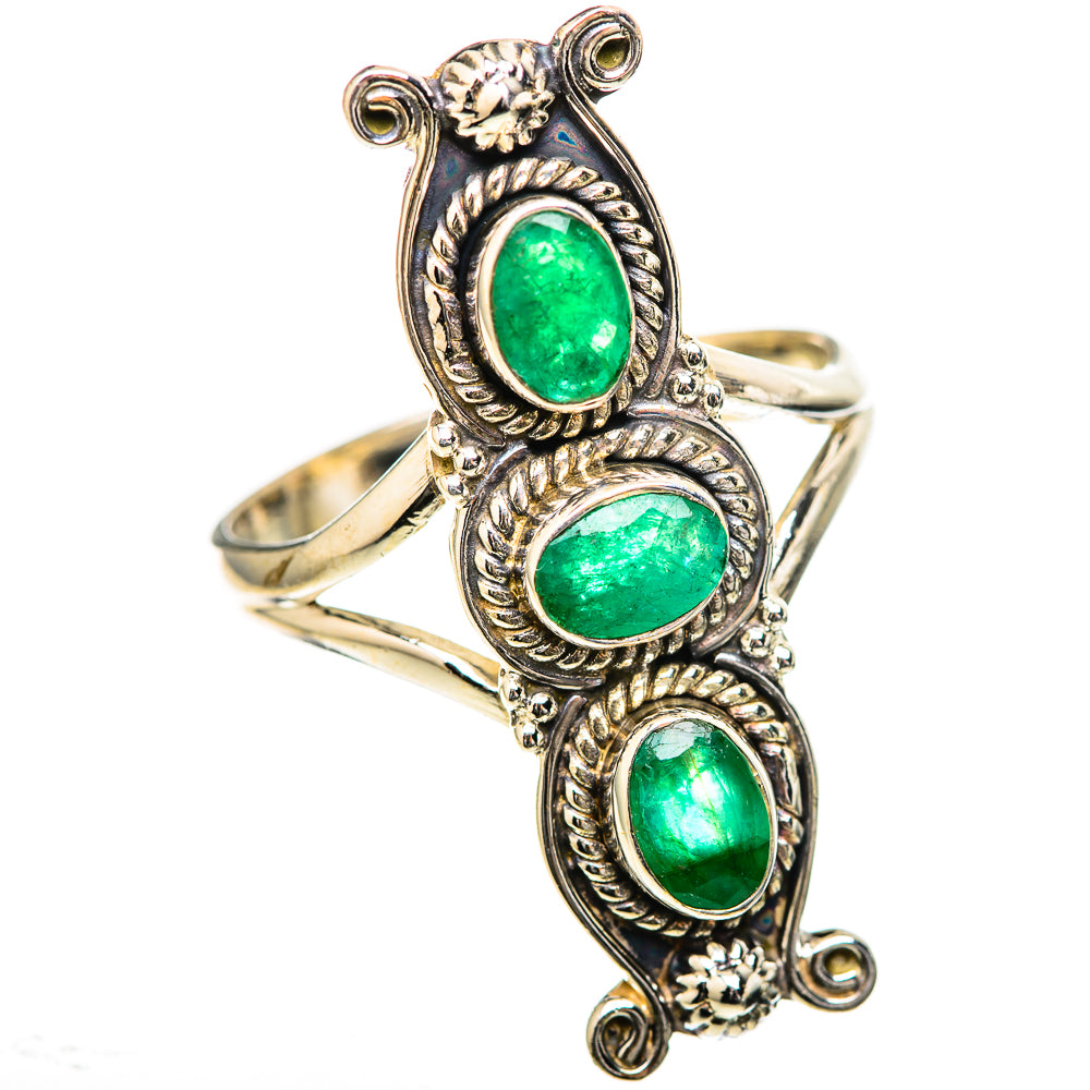 Zambian Emerald Rings handcrafted by Anasilvercos - RING128960 - Photo 2