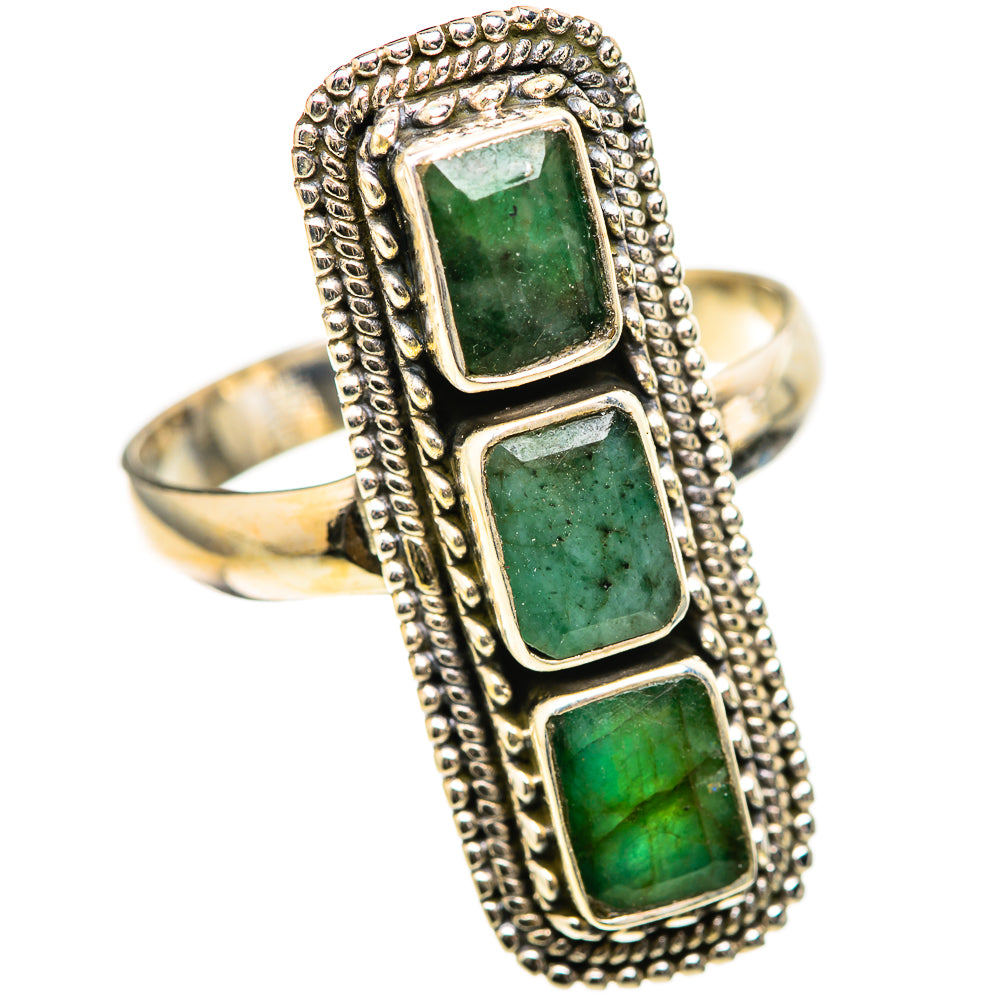 Zambian Emerald Rings handcrafted by Anasilvercos - RING128961 - Photo 2