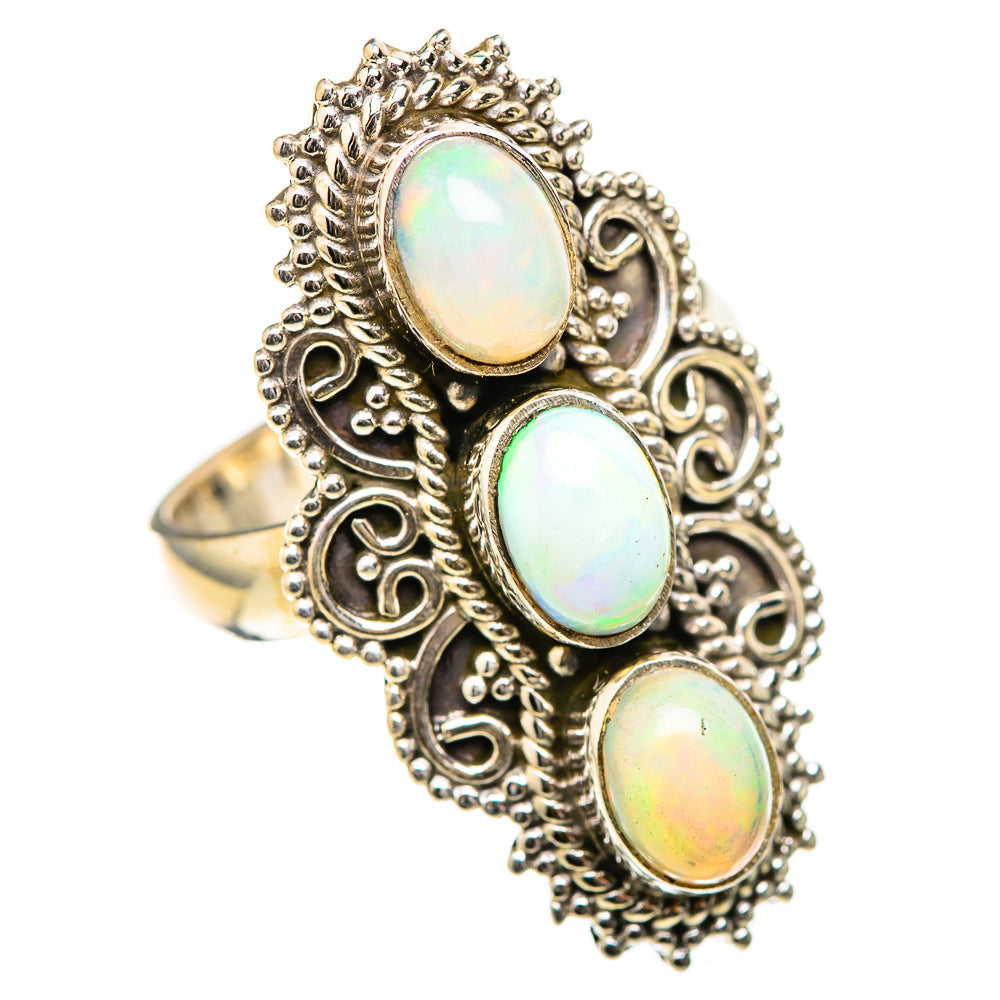 Ethiopian Opal Rings handcrafted by Anasilvercos - RING128975 - Photo 2