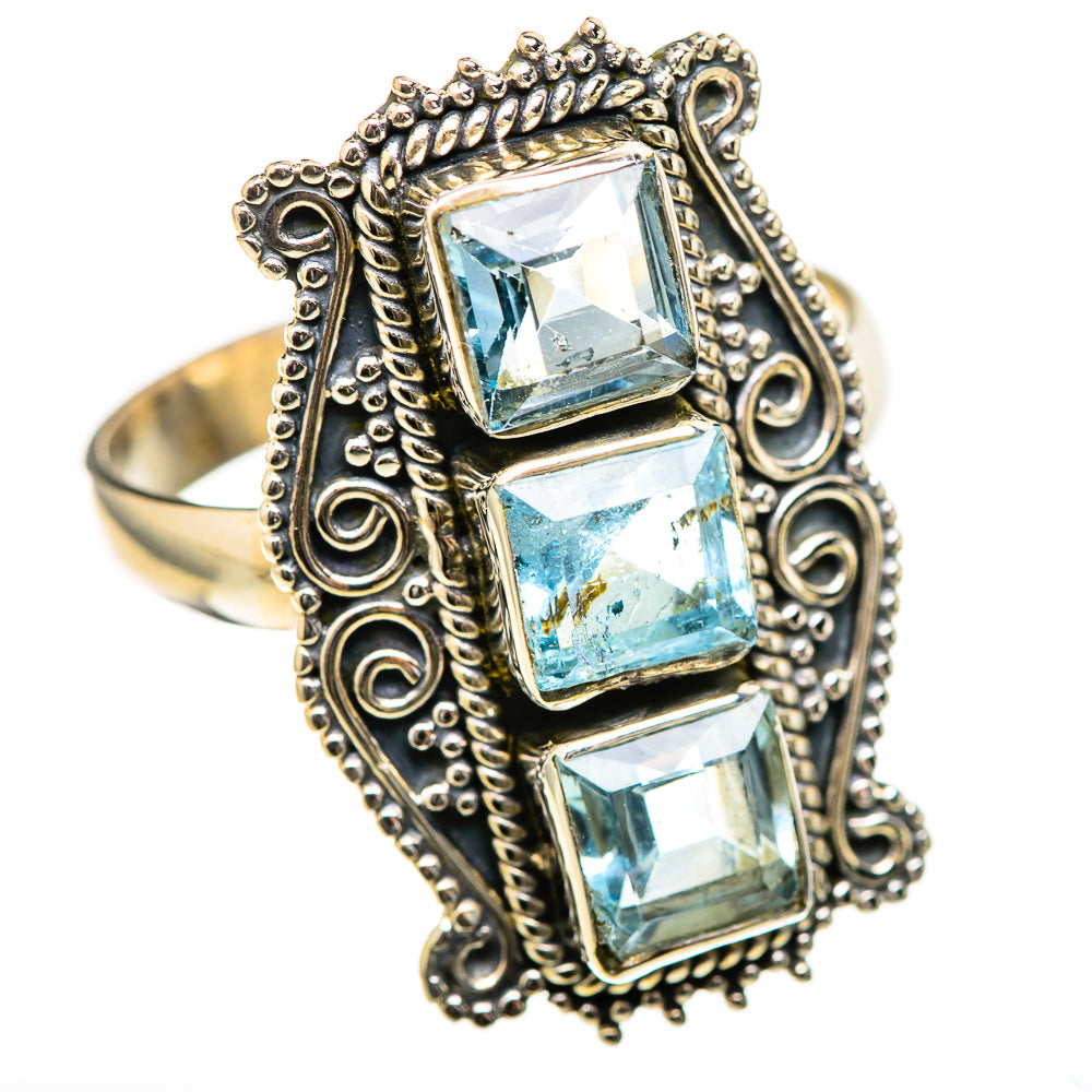 Blue Topaz Rings handcrafted by Anasilvercos - RING128981 - Photo 2