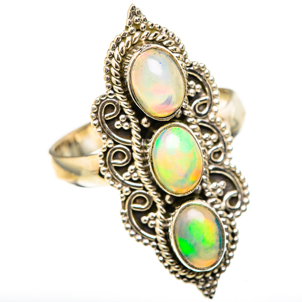 Ethiopian Opal Rings handcrafted by Anasilvercos - RING128998 - Photo 2