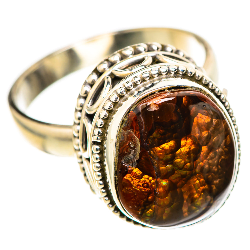 Mexican Fire Agate Rings handcrafted by Anasilvercos - RING129010 - Photo 2