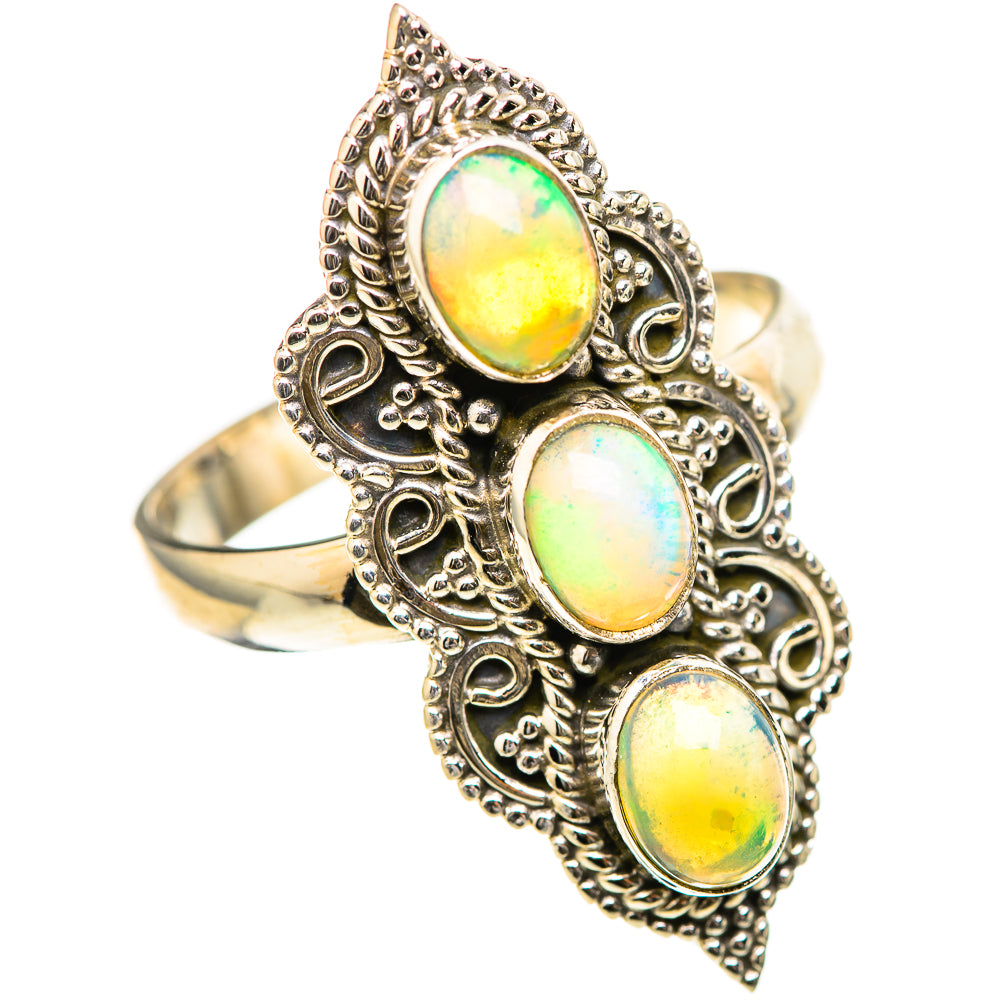 Ethiopian Opal Rings handcrafted by Anasilvercos - RING129016 - Photo 2