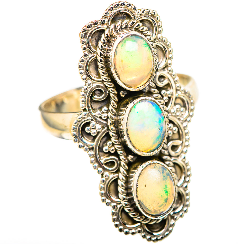 Ethiopian Opal Rings handcrafted by Anasilvercos - RING129017 - Photo 2