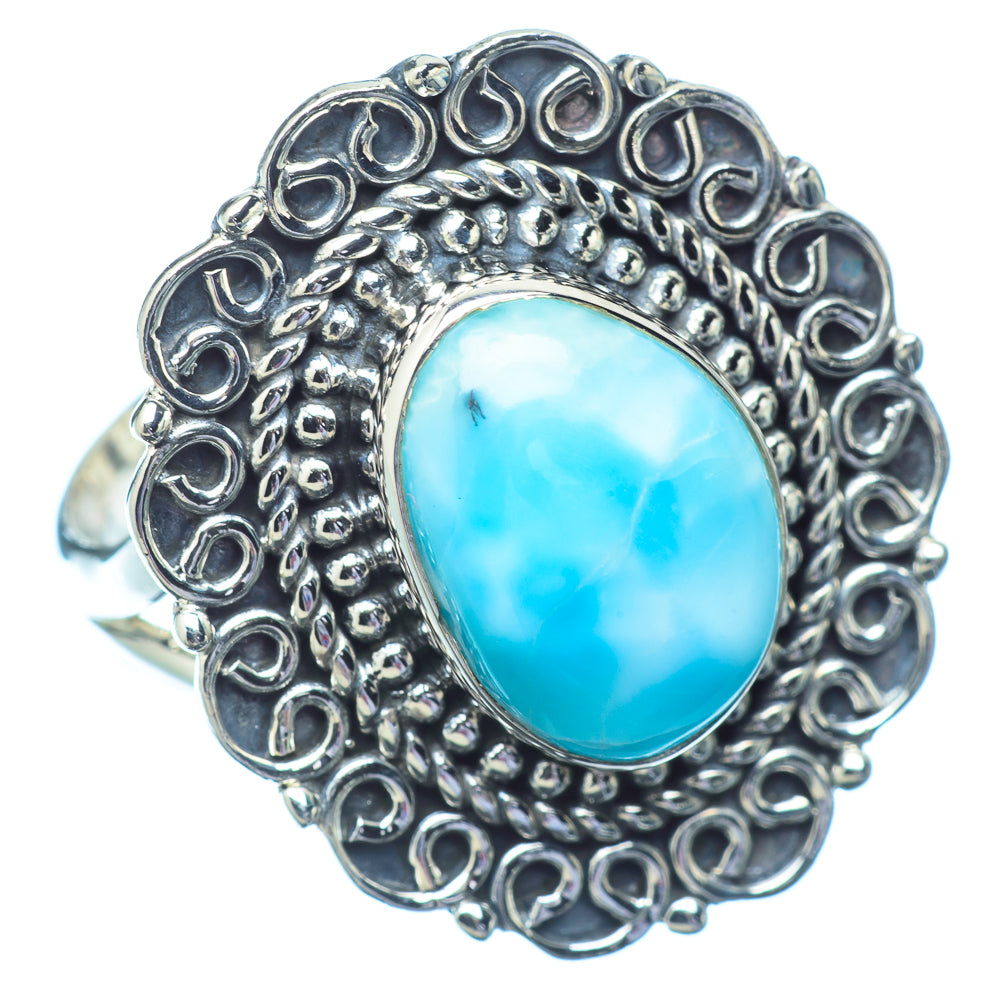 Larimar Rings handcrafted by Anasilvercos - RING12902