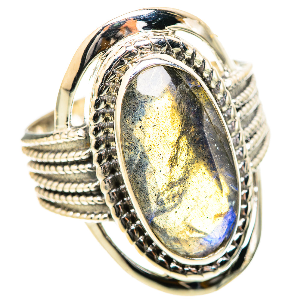 Labradorite Rings handcrafted by Anasilvercos - RING129032 - Photo 2