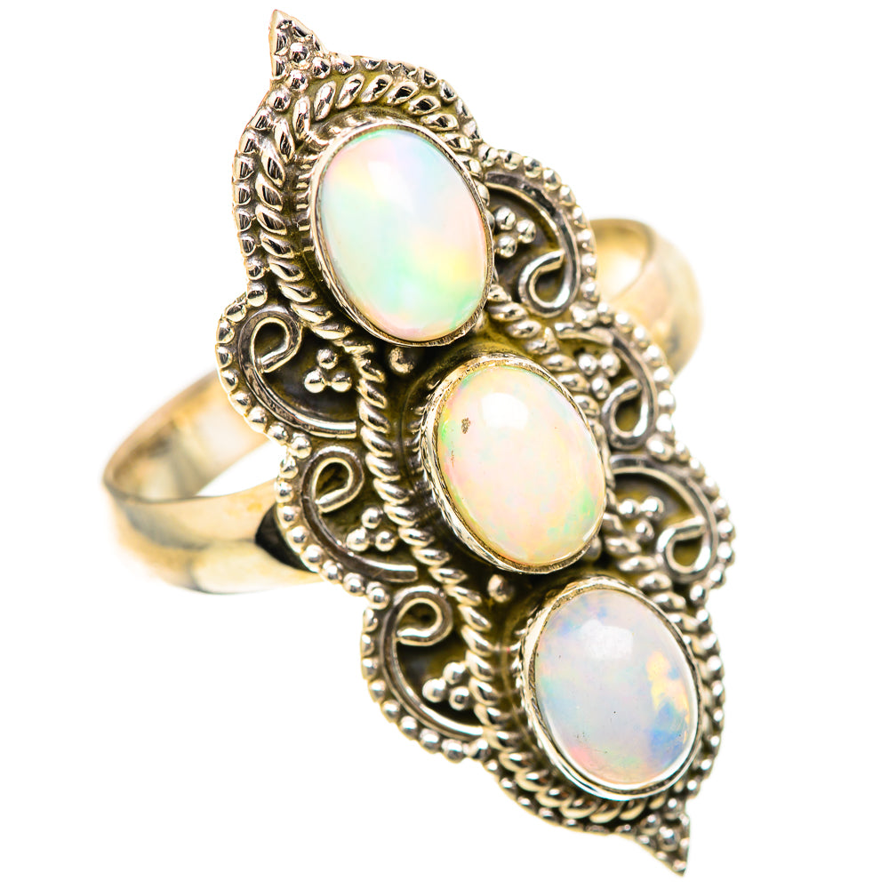 Ethiopian Opal Rings handcrafted by Anasilvercos - RING129042 - Photo 2