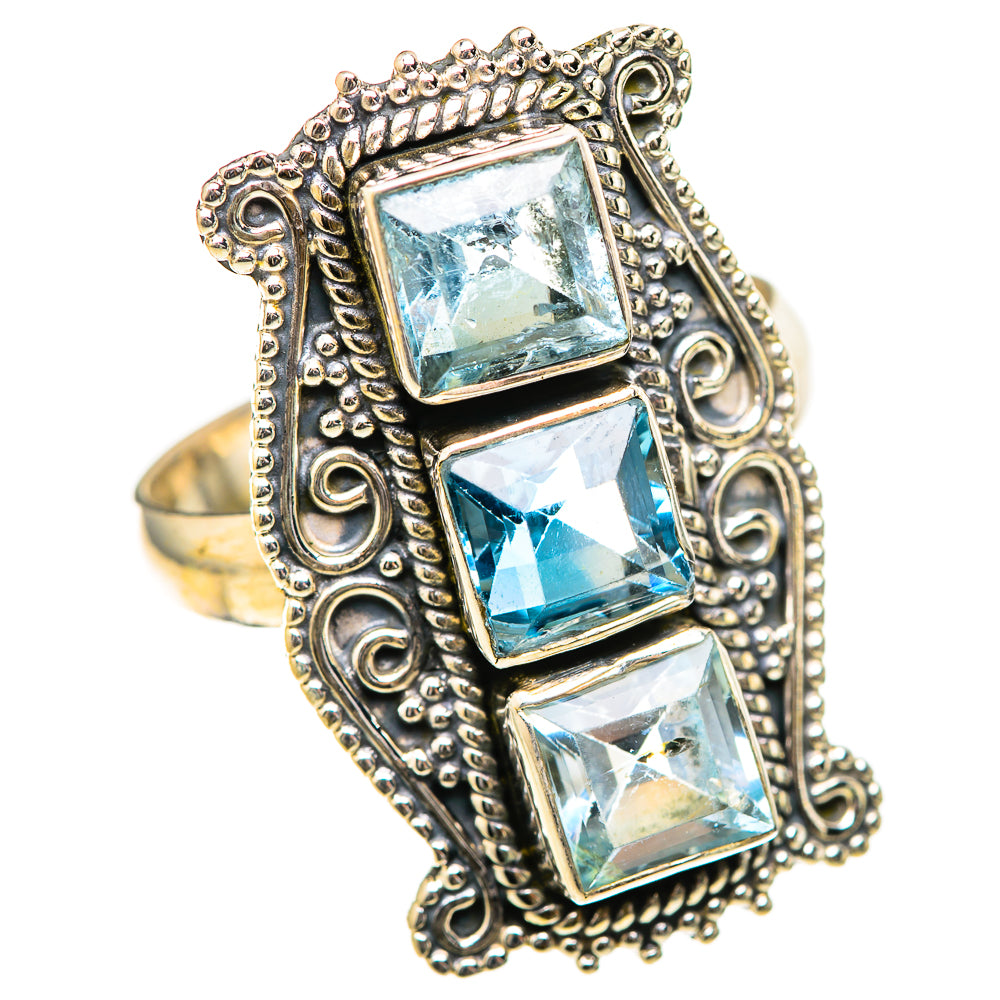 Blue Topaz Rings handcrafted by Anasilvercos - RING129043 - Photo 2