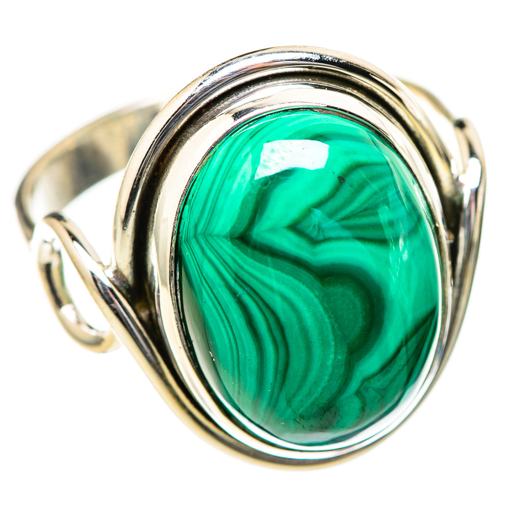 Malachite Rings handcrafted by Anasilvercos - RING129048 - Photo 2