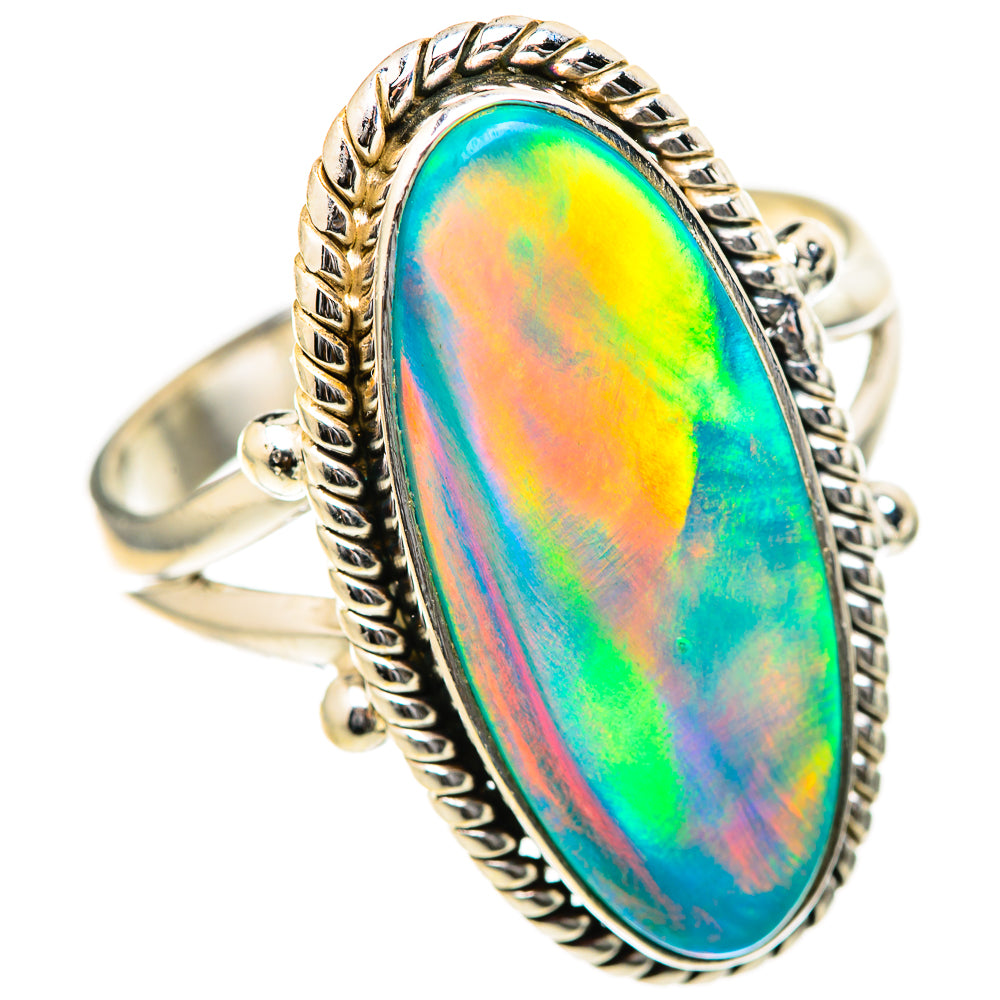 Aura Opal Rings handcrafted by Anasilvercos - RING129051 - Photo 2