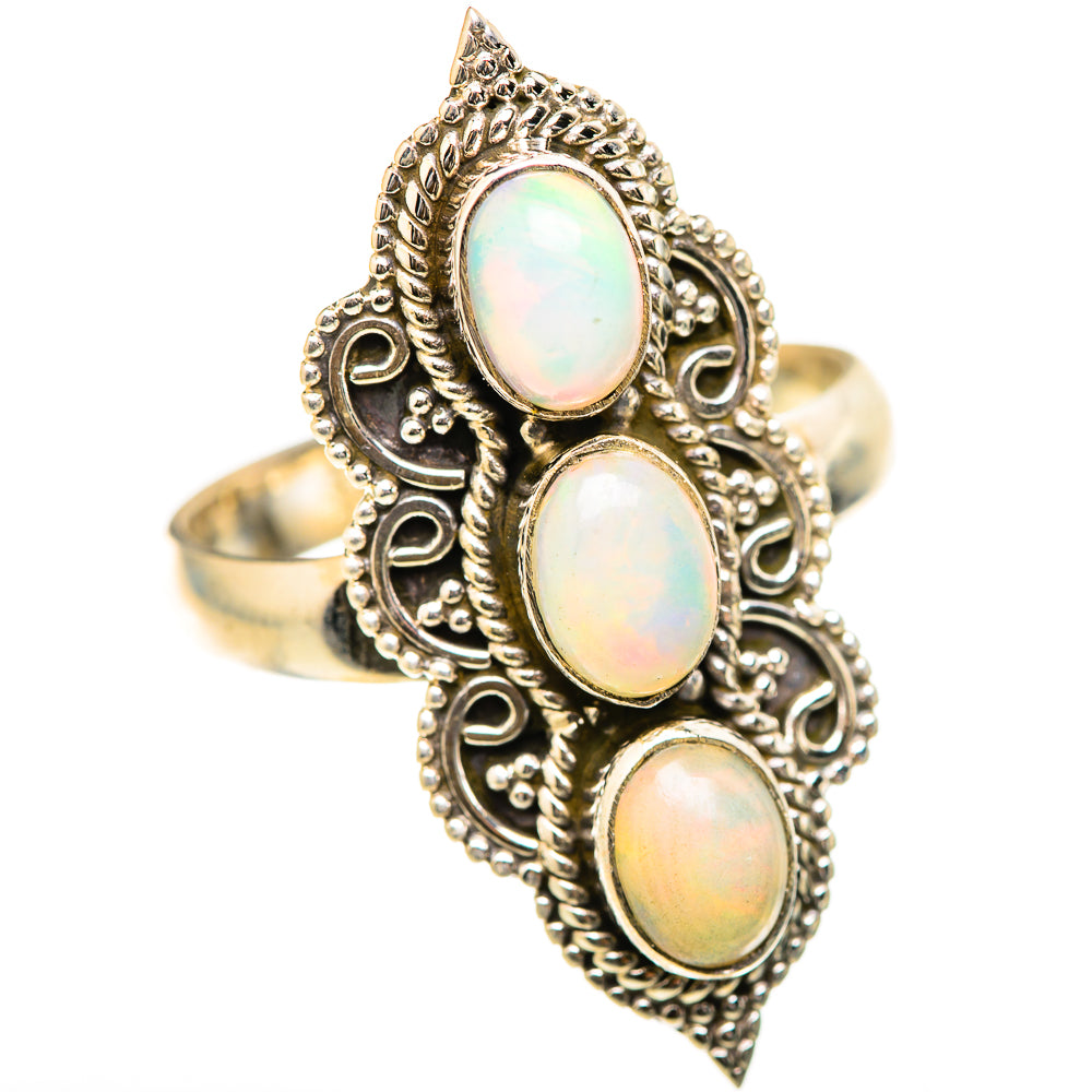 Ethiopian Opal Rings handcrafted by Anasilvercos - RING129052 - Photo 2
