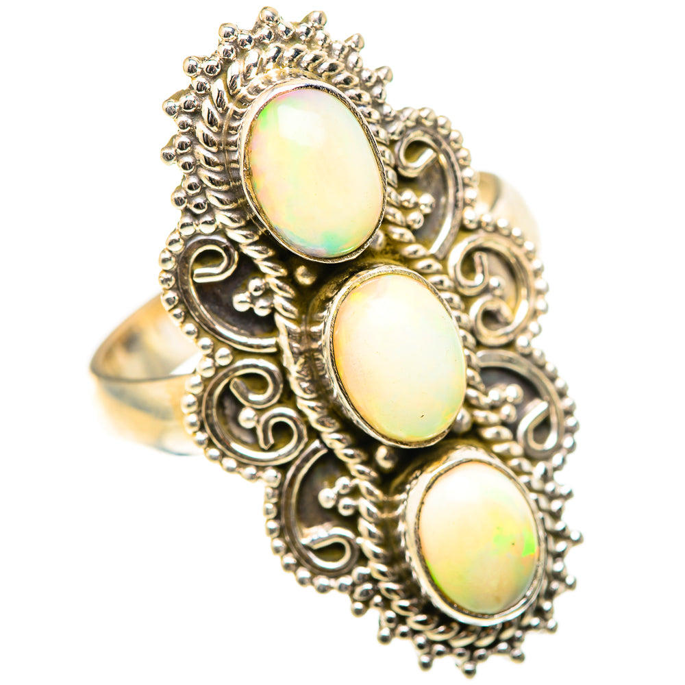 Ethiopian Opal Rings handcrafted by Anasilvercos - RING129053 - Photo 2