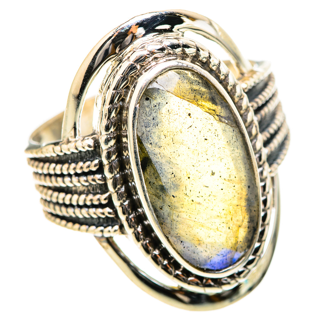 Labradorite Rings handcrafted by Anasilvercos - RING129054 - Photo 2