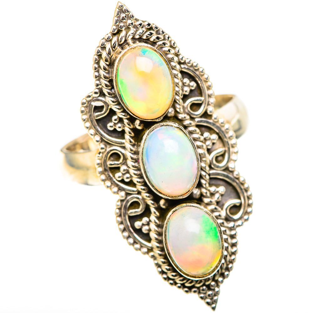 Ethiopian Opal Rings handcrafted by Anasilvercos - RING129070 - Photo 2