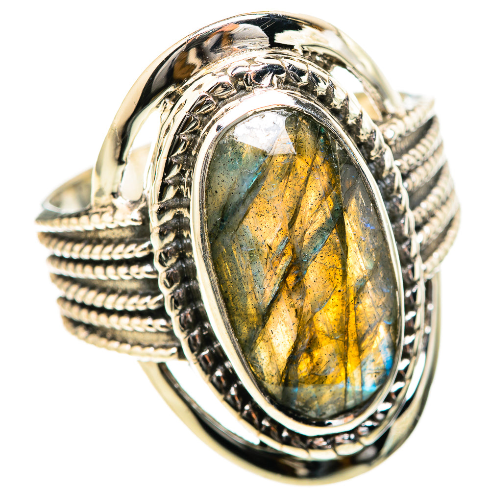 Labradorite Rings handcrafted by Anasilvercos - RING129071 - Photo 2