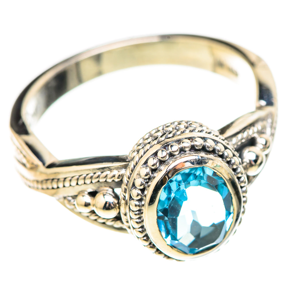 Blue Topaz Rings handcrafted by Anasilvercos - RING129072 - Photo 2