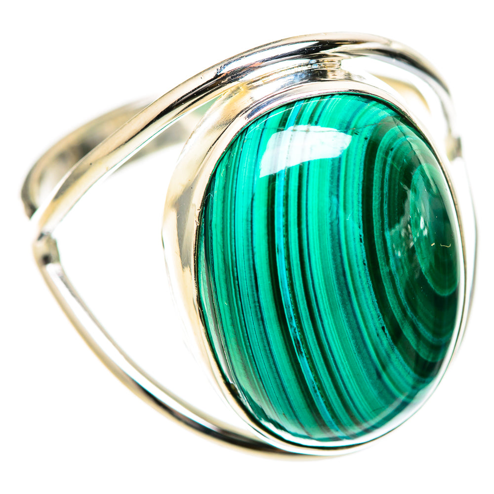 Malachite Rings handcrafted by Anasilvercos - RING129074 - Photo 2