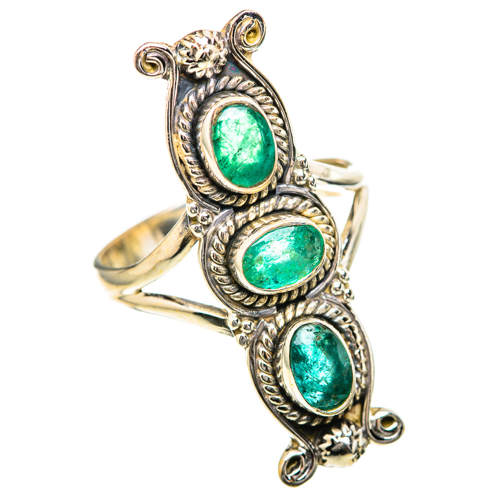 Zambian Emerald Rings handcrafted by Anasilvercos - RING129075 - Photo 2