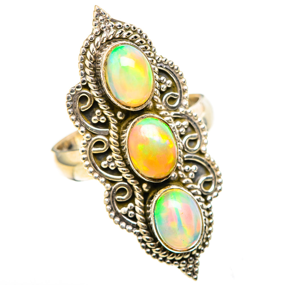 Ethiopian Opal Rings handcrafted by Anasilvercos - RING129077 - Photo 2
