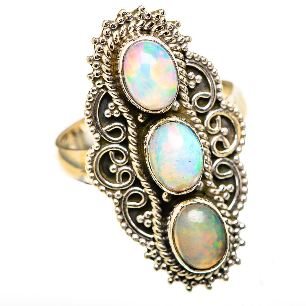 Ethiopian Opal Rings handcrafted by Anasilvercos - RING129078 - Photo 2