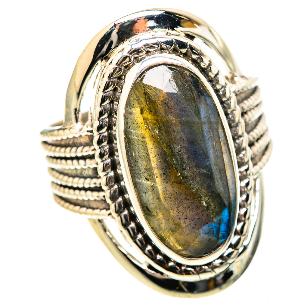 Labradorite Rings handcrafted by Anasilvercos - RING129079 - Photo 2
