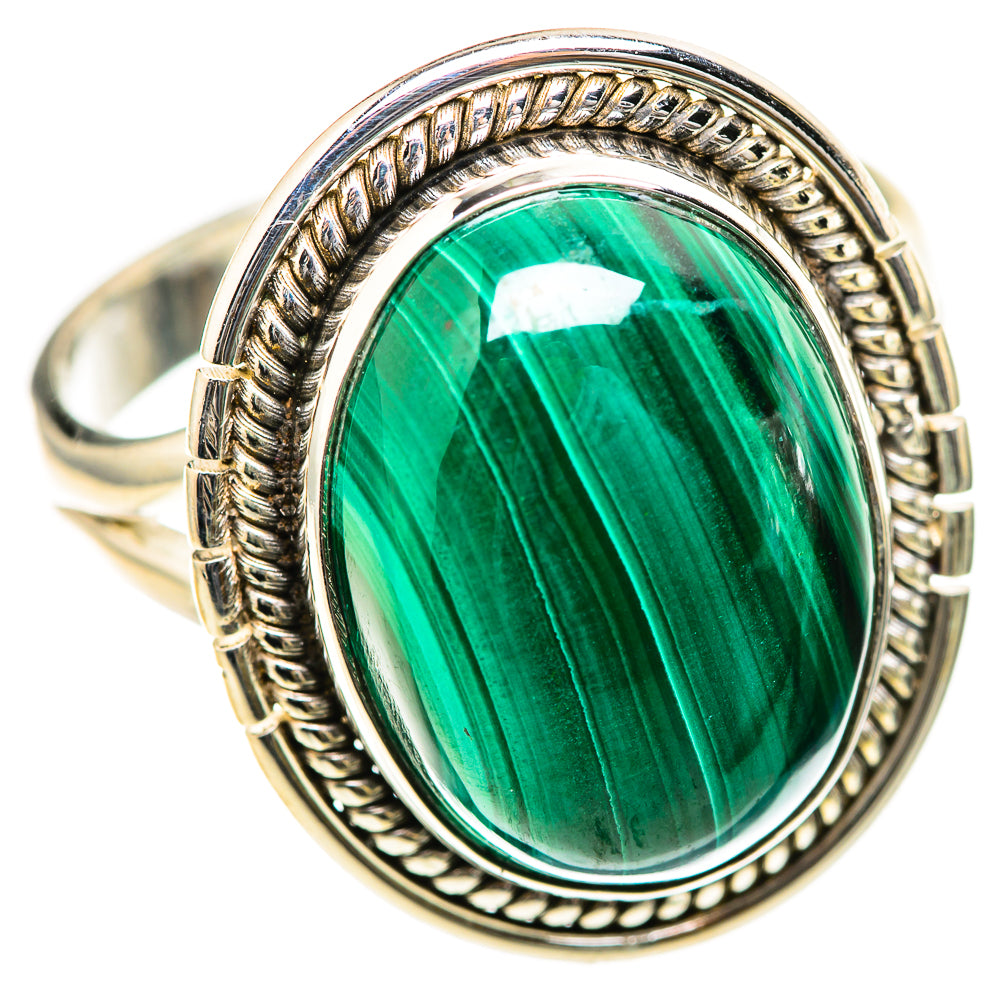 Malachite Rings handcrafted by Anasilvercos - RING129082 - Photo 2