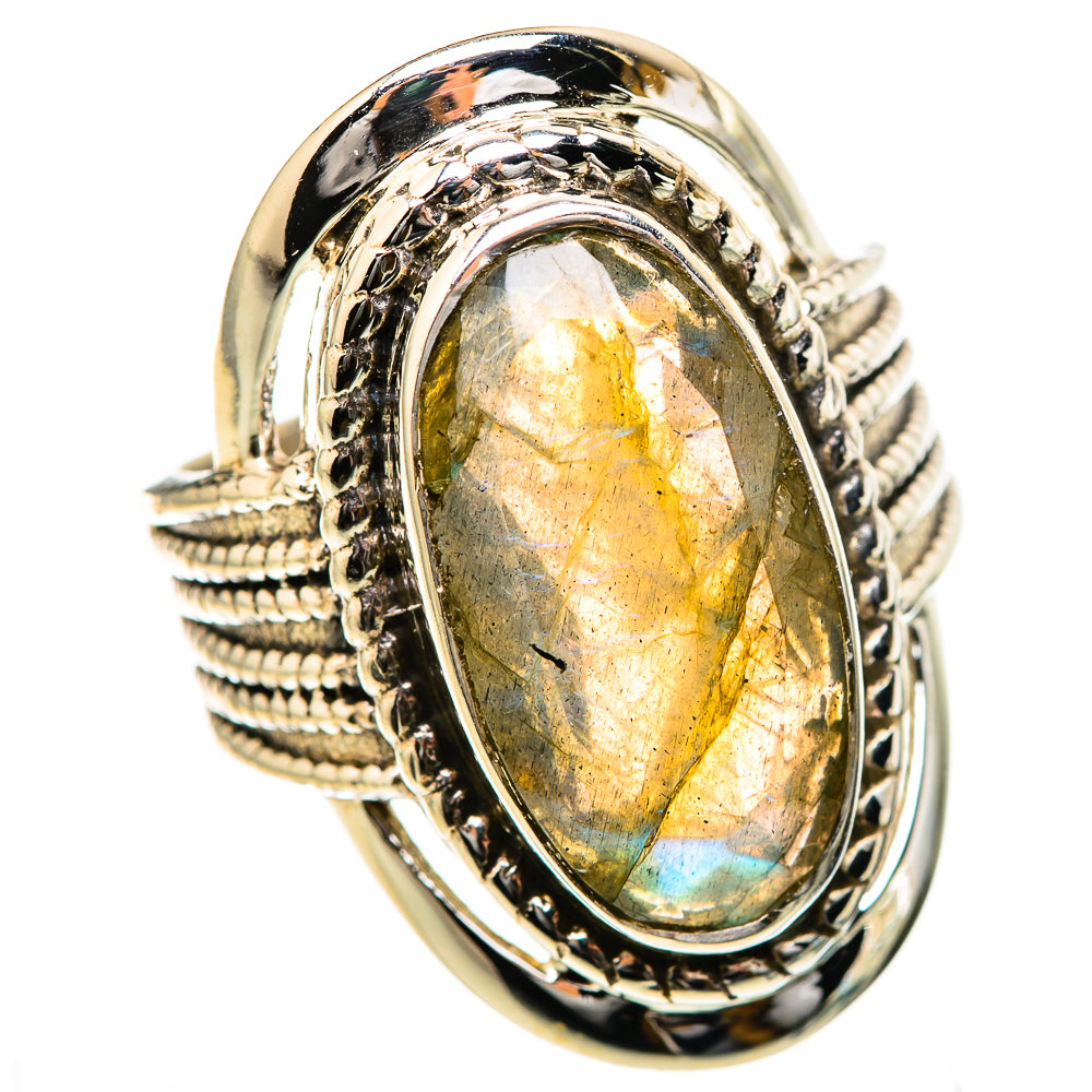 Labradorite Rings handcrafted by Anasilvercos - RING129083 - Photo 2
