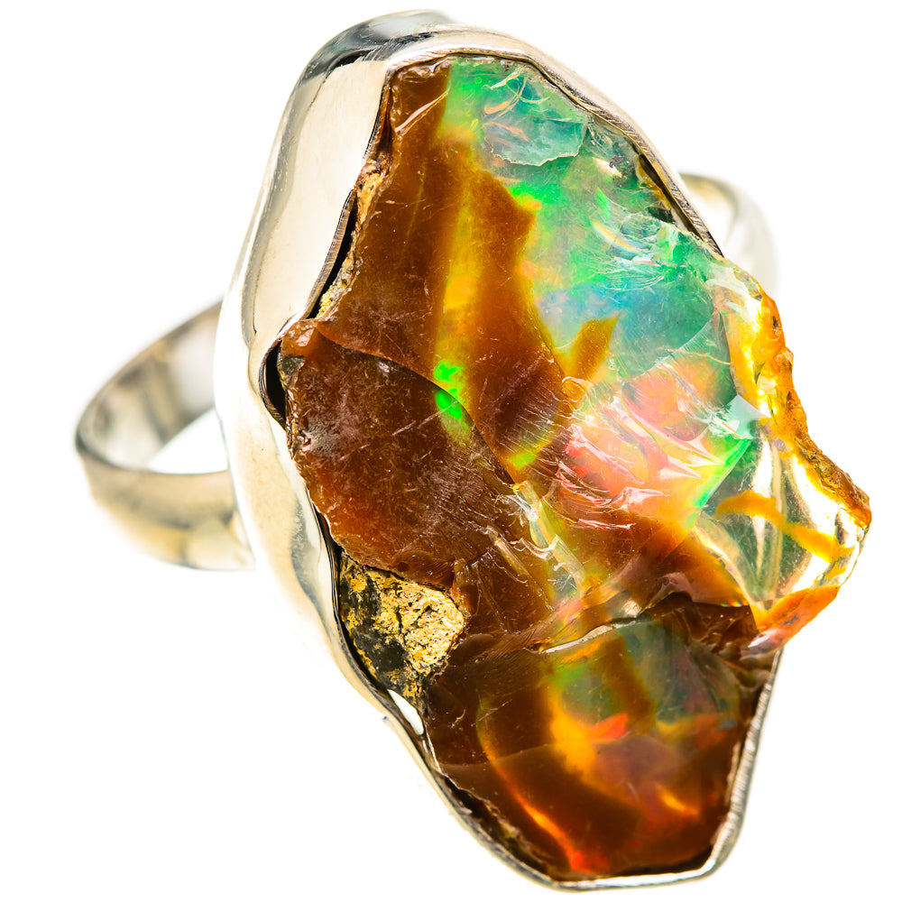 Ethiopian Opal Rings handcrafted by Anasilvercos - RING129095 - Photo 2