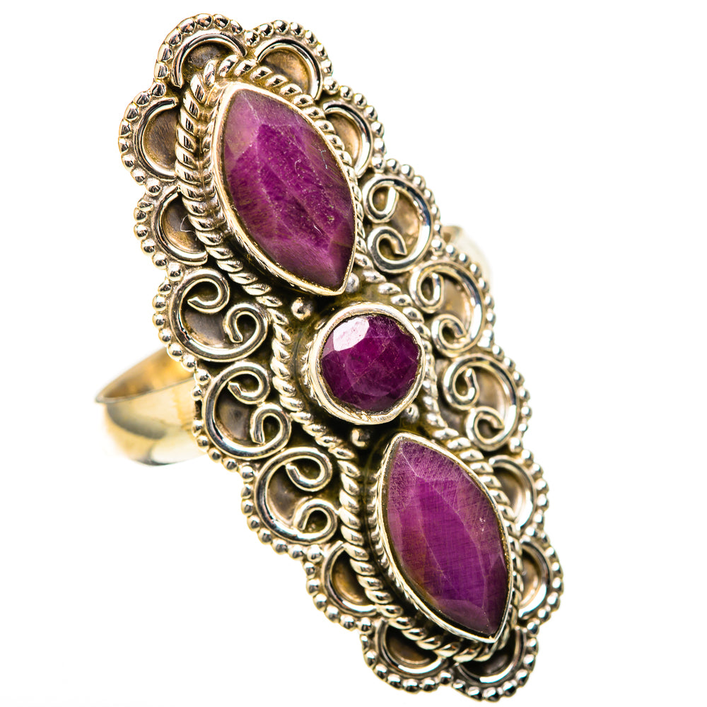 Red Sillimanite Rings handcrafted by Anasilvercos - RING129100 - Photo 2