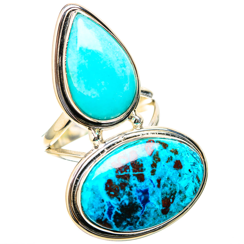 Shattuckite, Larimar Rings handcrafted by Anasilvercos - RING129121 - Photo 2