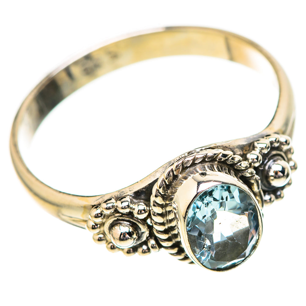 Blue Topaz Rings handcrafted by Anasilvercos - RING129167_SIZE-7 - Photo 2