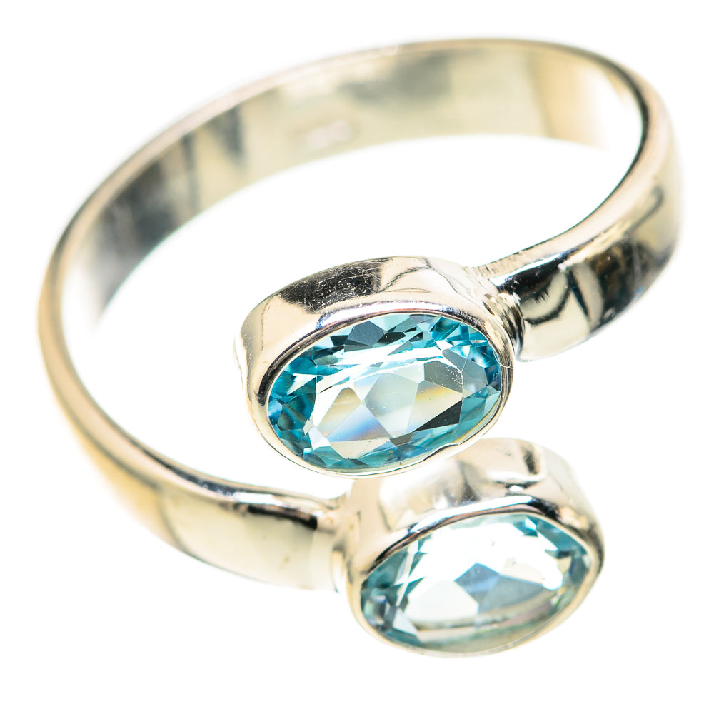 Blue Topaz Rings handcrafted by Anasilvercos - RING129173_SIZE-7 - Photo 2