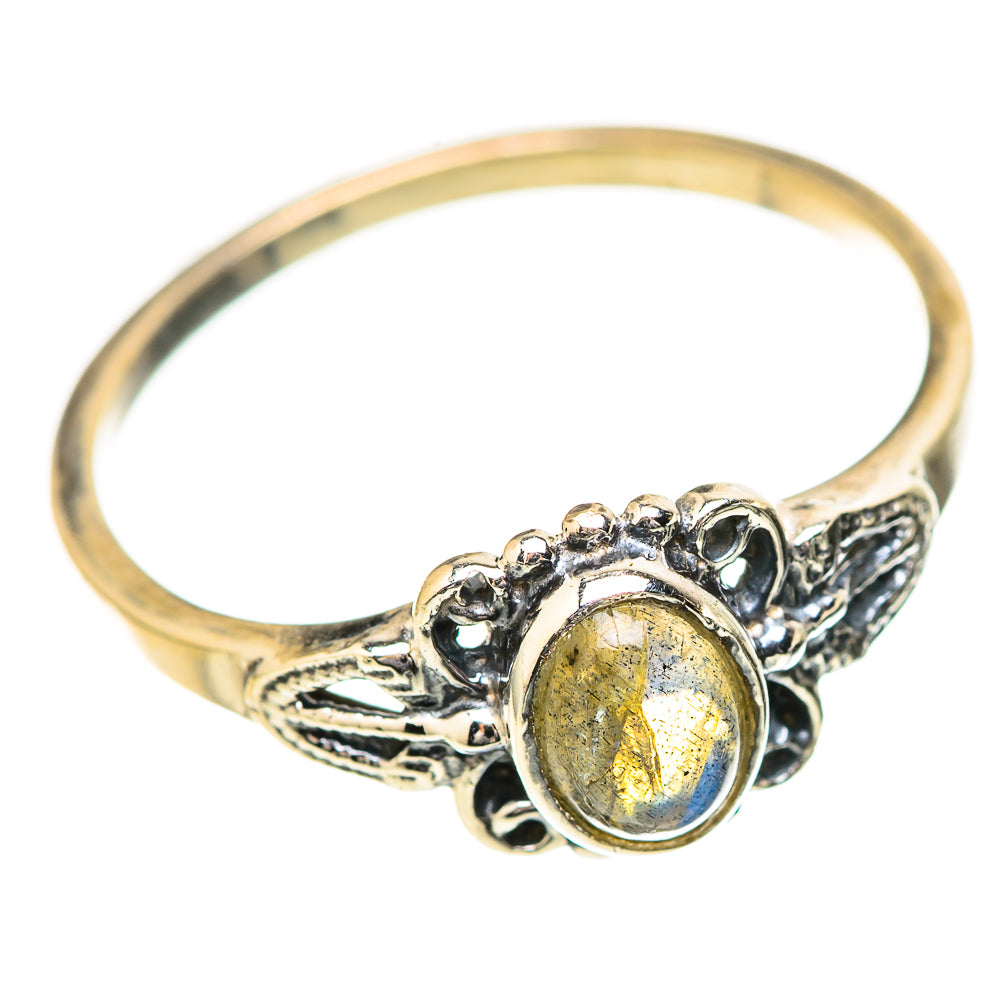 Labradorite Rings handcrafted by Anasilvercos - RING129177_SIZE-6 - Photo 2
