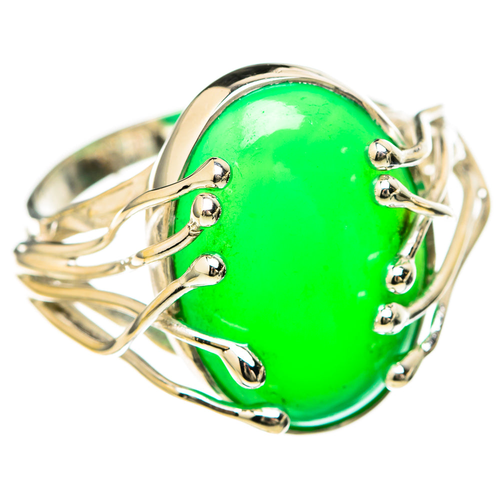 Green Onyx Rings handcrafted by Anasilvercos - RING129181 - Photo 2