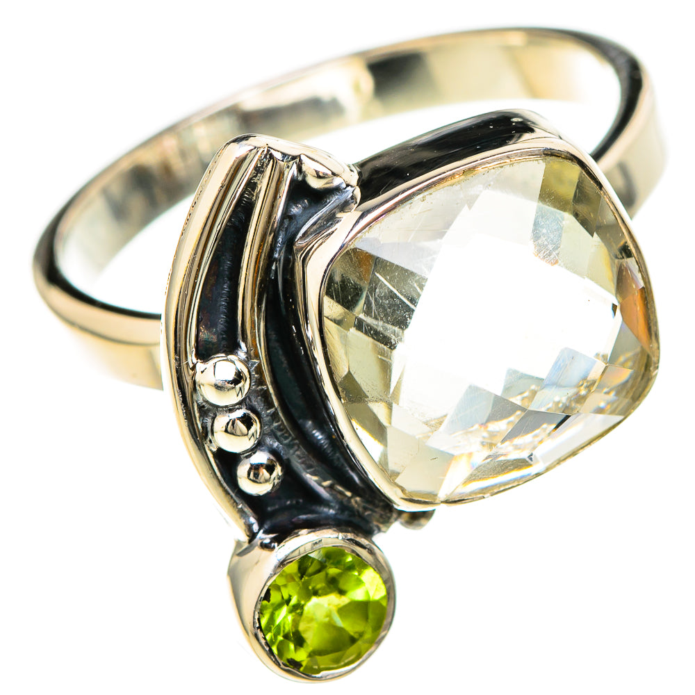 Green Amethyst Rings handcrafted by Anasilvercos - RING129201 - Photo 2