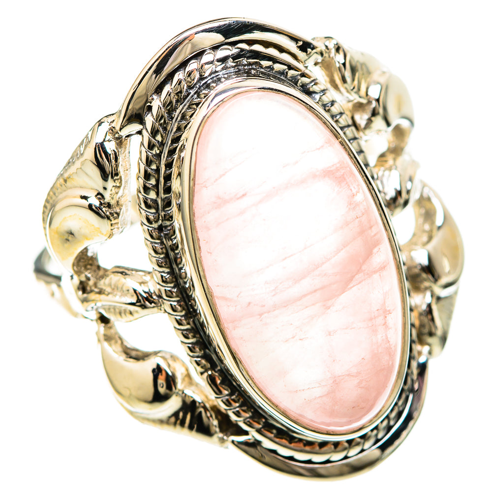 Rose Quartz Rings handcrafted by Anasilvercos - RING129205 - Photo 2